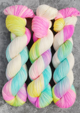 Hand dyed merino yarn