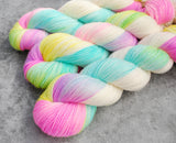 Hand dyed merino yarn