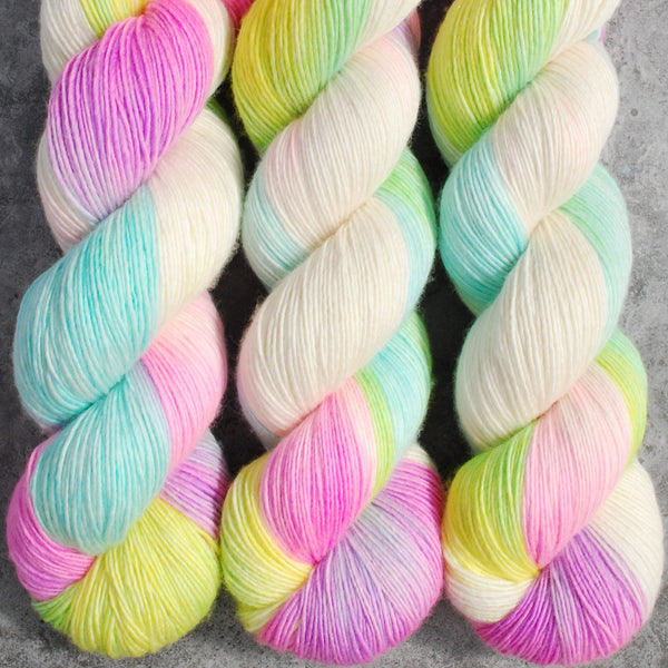 Hand dyed merino yarn