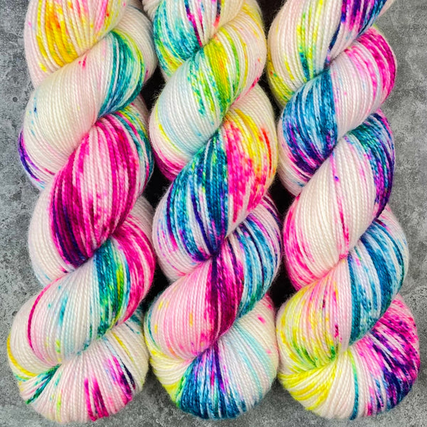 Hand dyed merino yarn