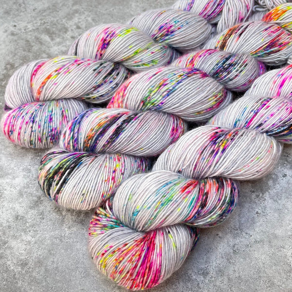 Hand dyed merino yarn