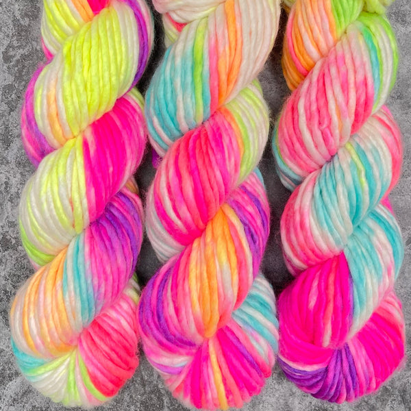 Hand dyed merino yarn