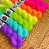 Hand dyed merino yarn