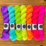 Hand dyed merino yarn