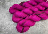 Hand dyed merino yarn