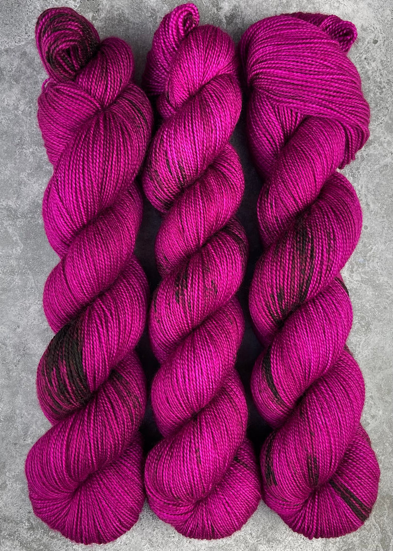 Hand dyed merino yarn