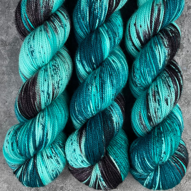 Hand dyed merino yarn