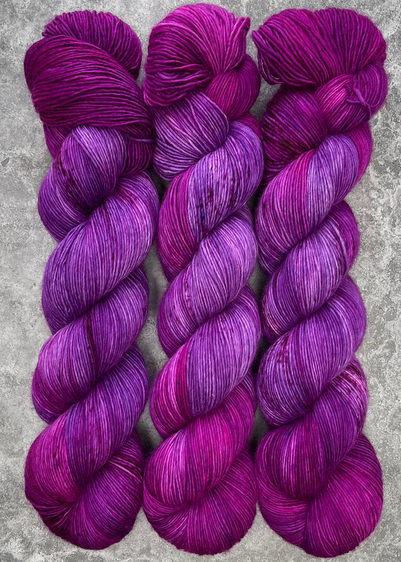 Hand dyed merino yarn