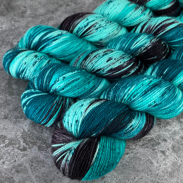 Hand dyed merino yarn