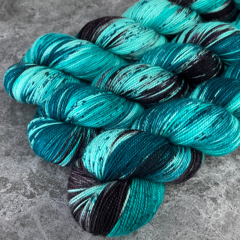 Hand dyed merino yarn