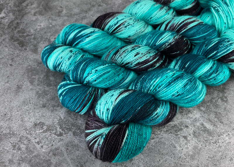 Hand dyed merino yarn