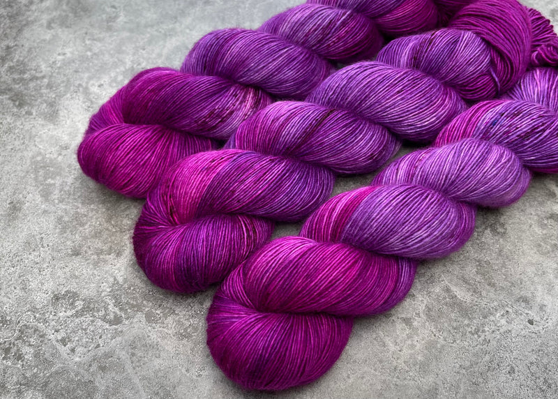 Hand dyed merino yarn