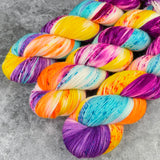 Hand dyed merino yarn