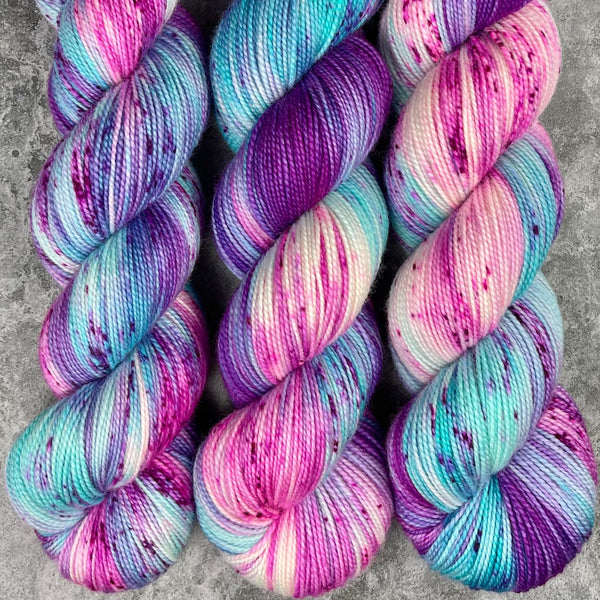 Hand dyed merino yarn